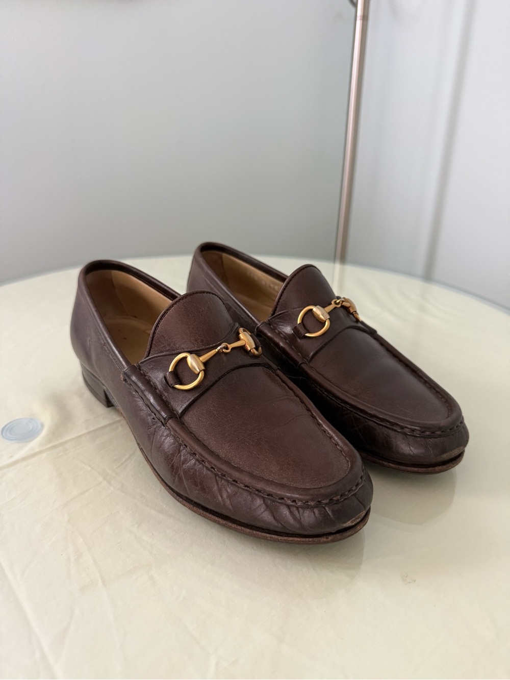 Women’s Vintage Gucci Brown Leather Loafers